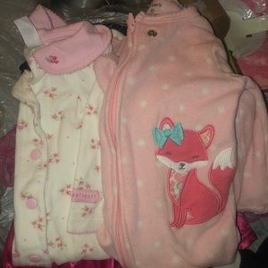 Carters Fleece & Regular Long Sleeve Footies